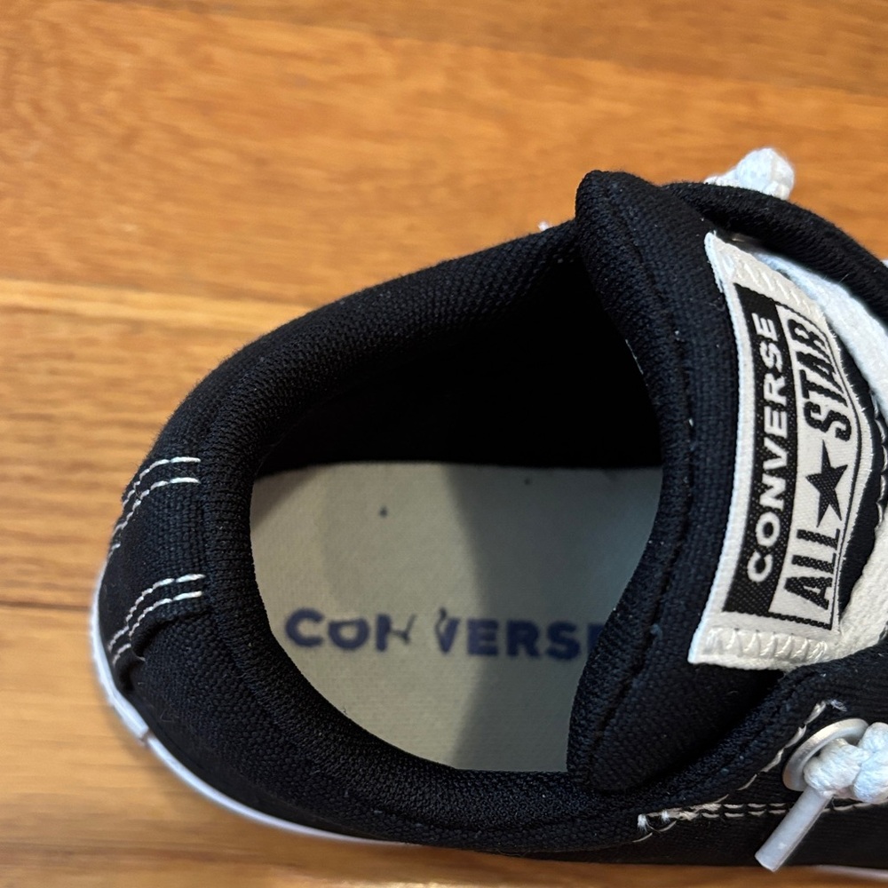 Converse Black & White Kids' Low Top Sneakers - Picture 9 of 16